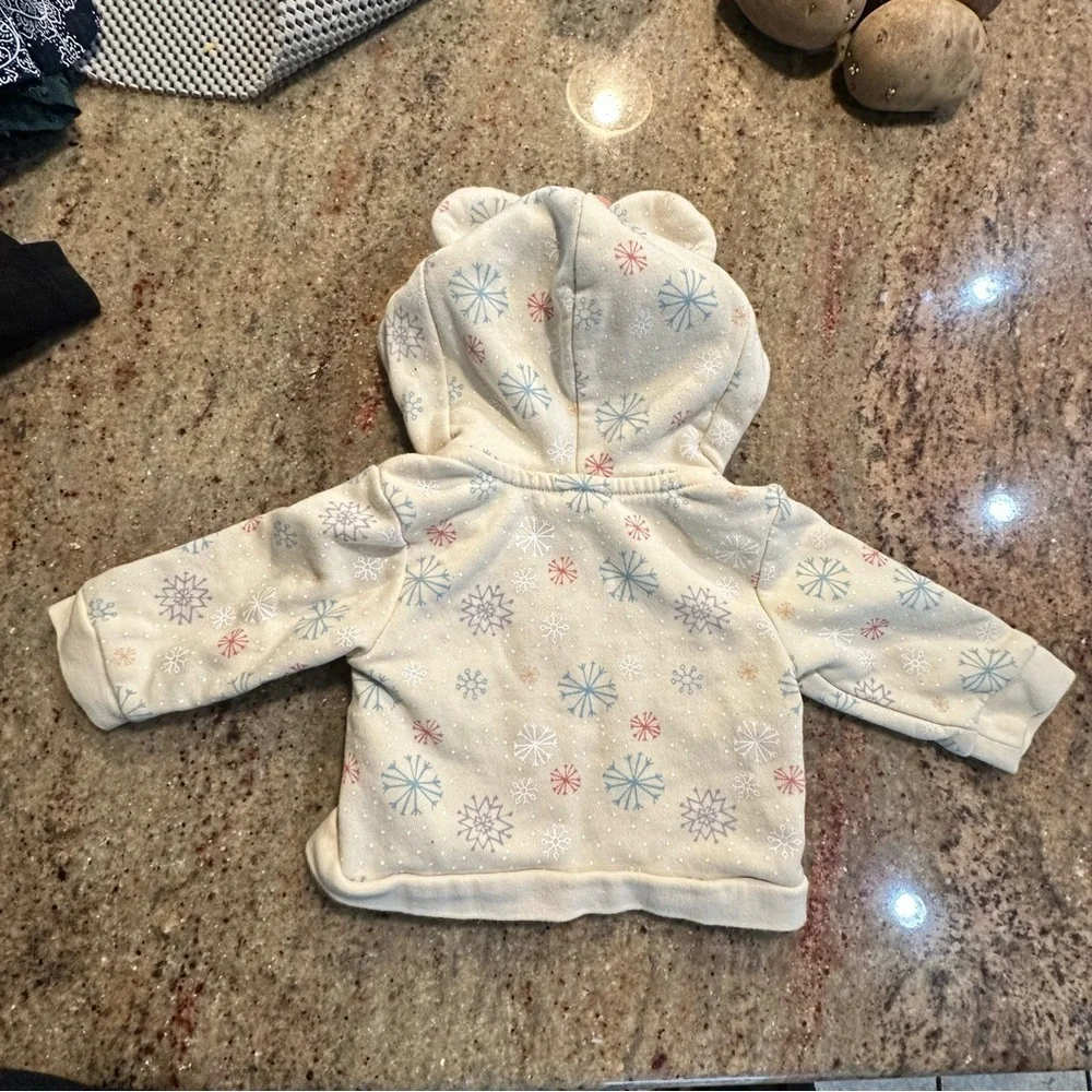 Disney Cream & Pink Minnie Mouse Hooded Sweatshirt